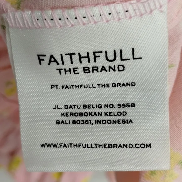 Faithful the Brand Midsummer Dress Pink Luda Floral Print - Picture 14 of 16
